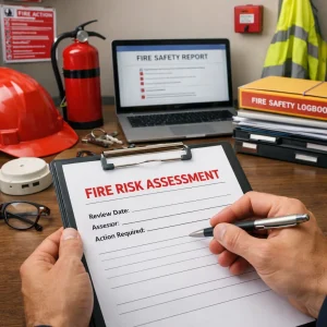 Fire risk assessment in office workspace